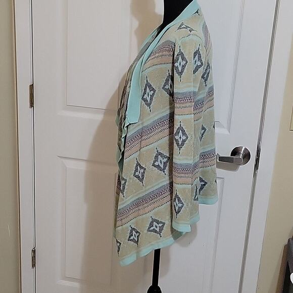 Say What? native design inspired cardigan women's size small - Picture 2 of 4